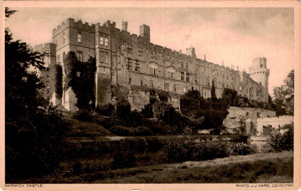 Warwick Castle, J.J. Ward, Coventry, Special Photo-Art Series, England. Postcard