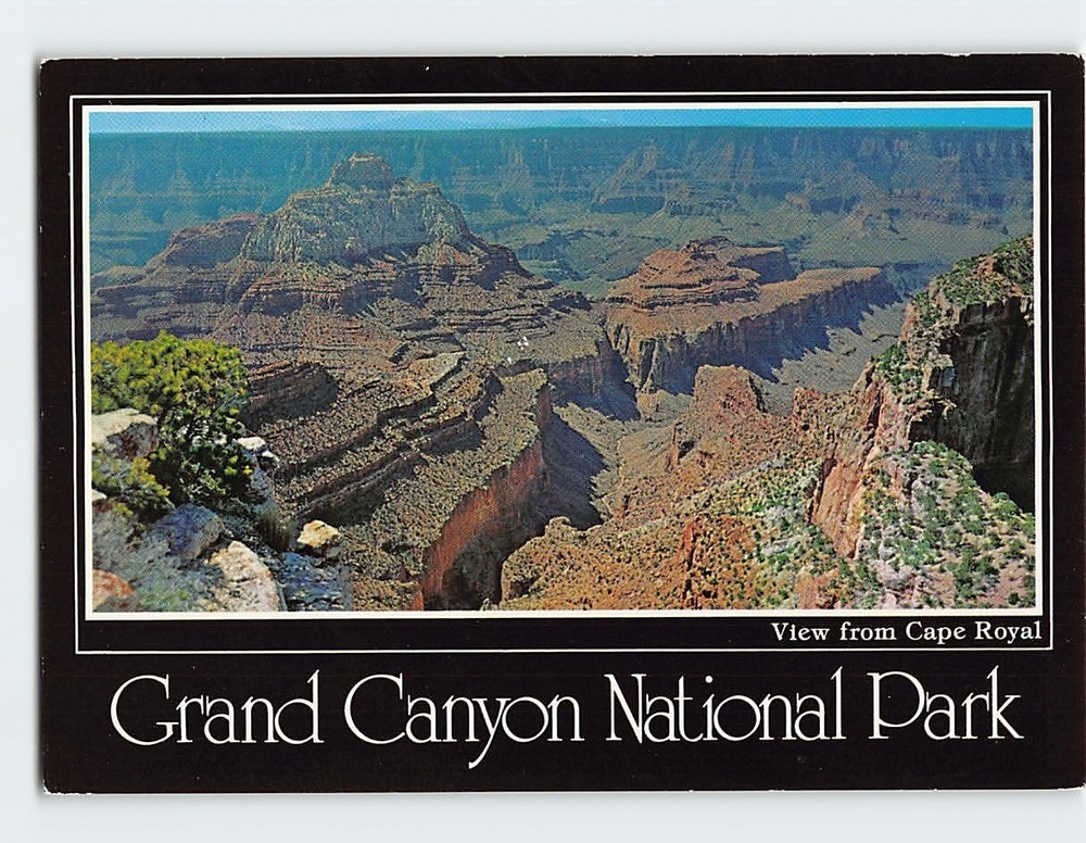 Postcard View from Cape Royal Grand Canyon National Park Arizona USA