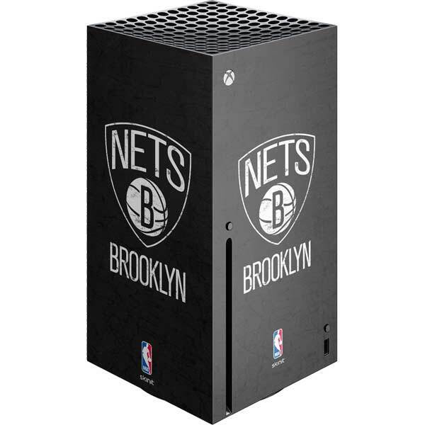 NBA Brooklyn Nets Xbox Series X Console Skin - Brooklyn Nets Distressed