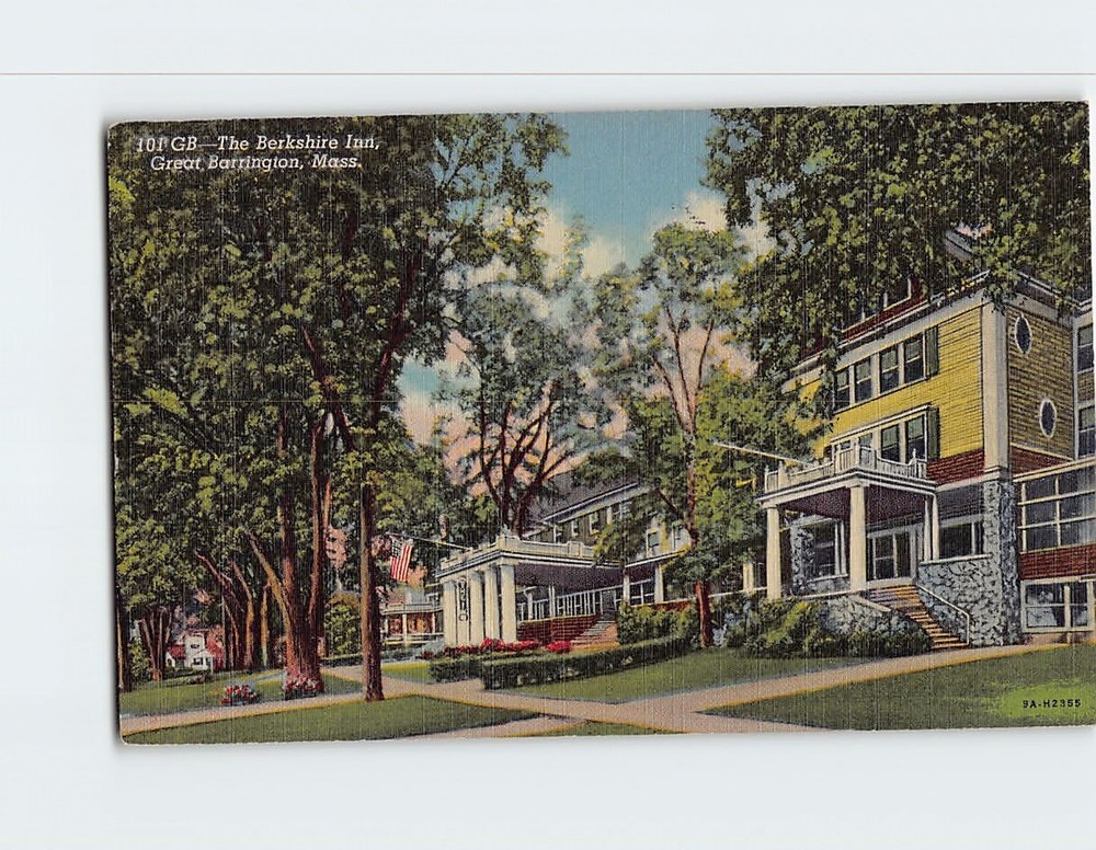 Postcard The Berkshire Inn Great Barrington Massachusetts USA