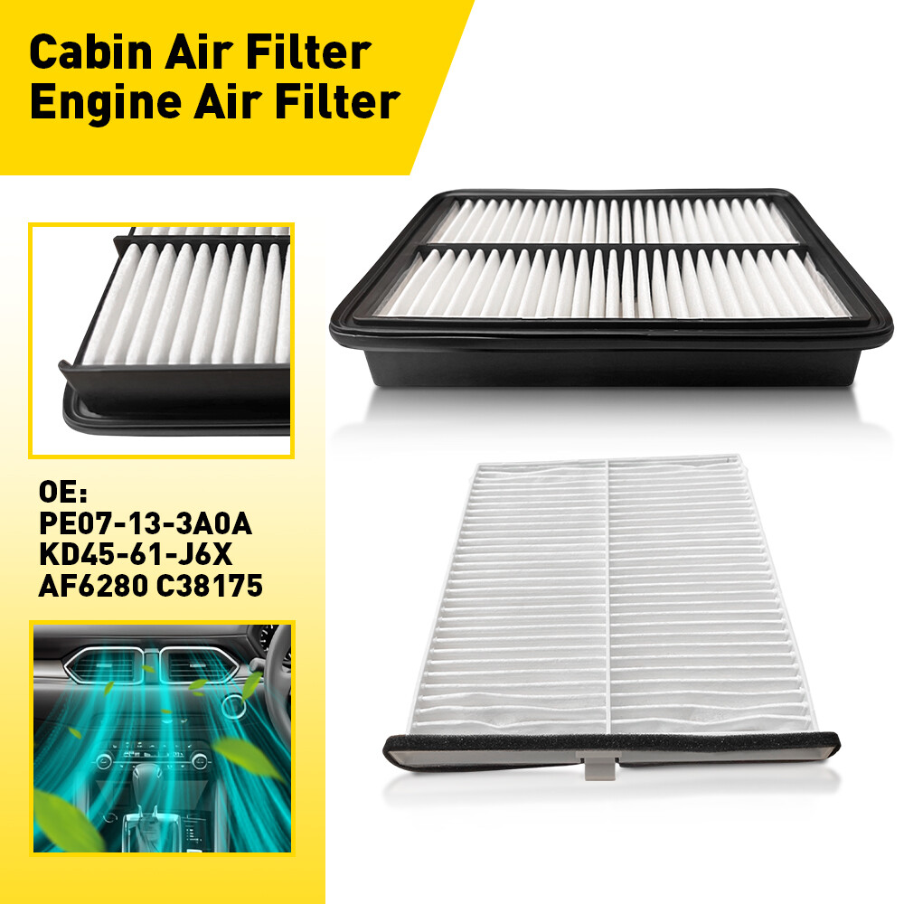 High-Performance Engine & Cabin Air Filter Kit for Mazda CX-5 2013-2022 & Mazda 6 2014-2018 2.0L 2.5L