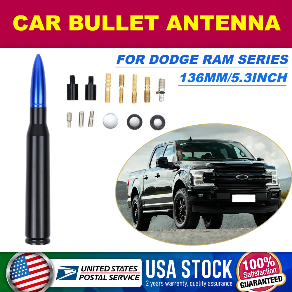 Black-Blue Bullet Antenna for Dodge RAM 1500-4500 Pickup Trucks