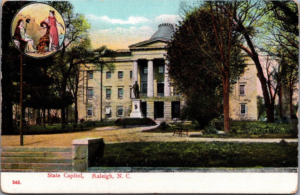 State Capitol Raleigh NC Postcard C. E. Wheelook & Co. Germany Early 1900s