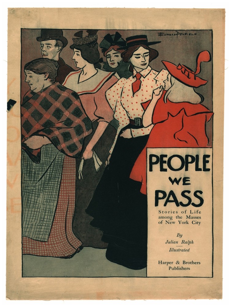 Decor Poster. People we pass. Fine Noveau Graphic home Room Art Design. 1461