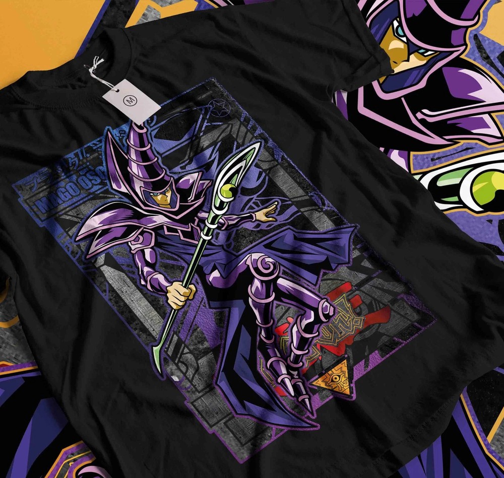 Yugioh Dark Magician Graphic Black T-shirt
