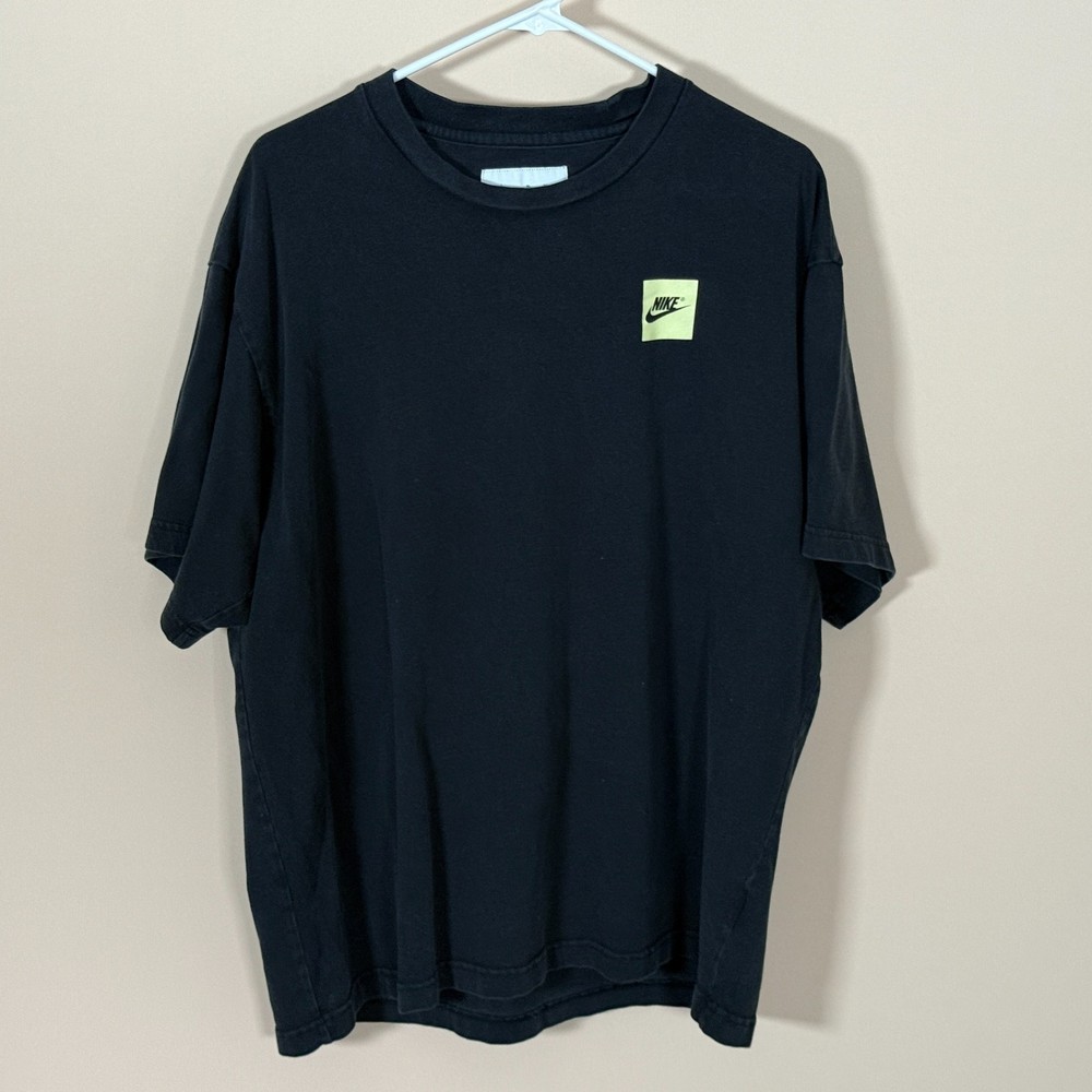 Nike Labs Skeleton Graphic Print Crew Neck Tee T Shirt Black Men's Size XL