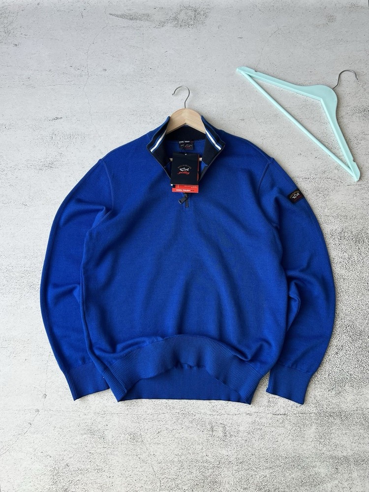 🦈 NWT Paul & Shark Yachting Wool Sweater Zip Size L