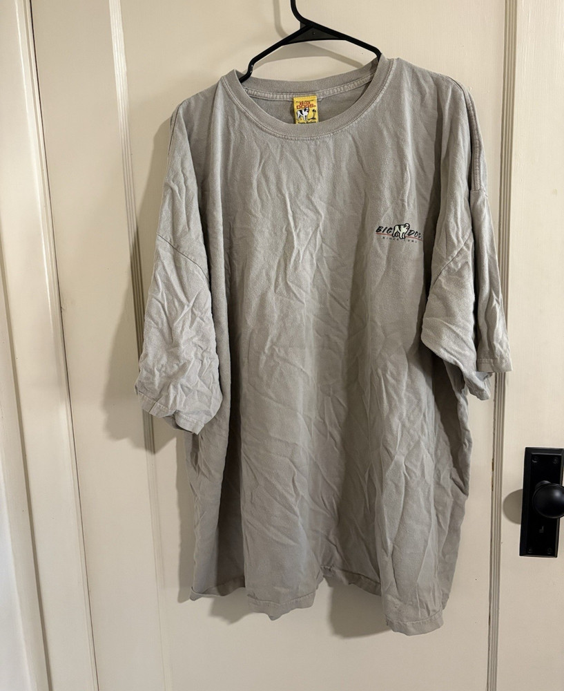 Big Dogs Island Tours Graphic Gray Tan Crew Neck T-Shirt Men's XXL