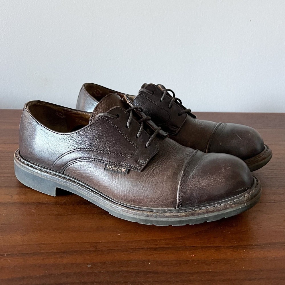 Mephisto Goodyear Welted Brown Leather Oxford Shoes Men’s 7 Made in France
