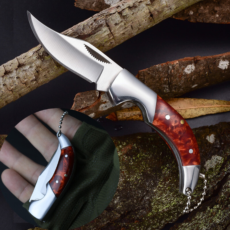Compact Mini Folding Pocket Knife for Hunting Camping Survival EDC