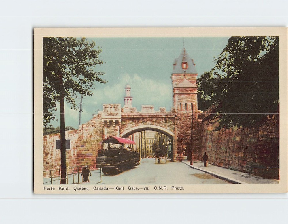 Postcard Kent Gate Quebec City Canada