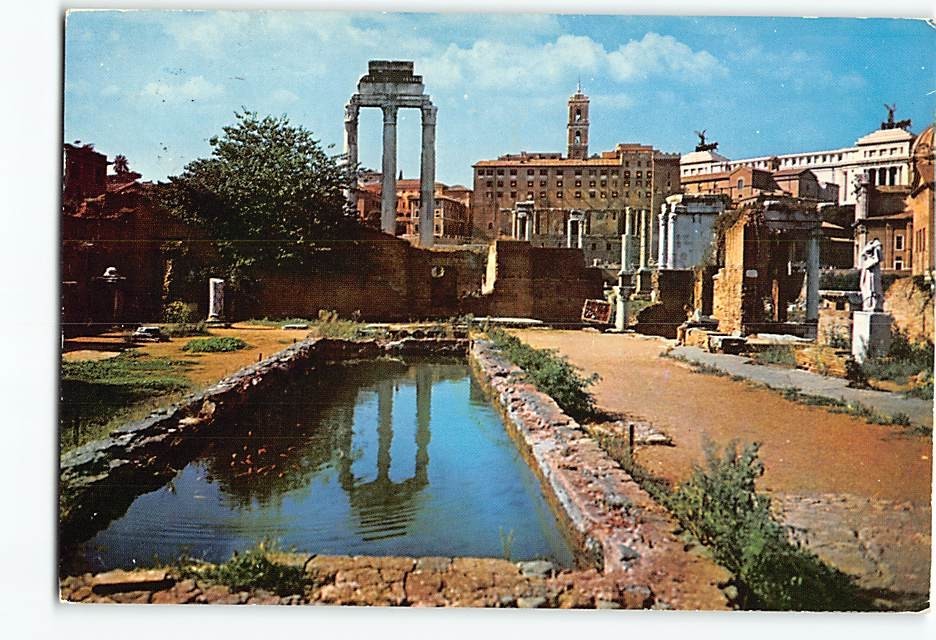 Postcard Roman Forum Rome Italy