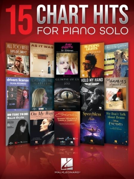 15 Chart Hits for Piano Solo Songbook, Paperback by Hal Leonard Publishing Co...