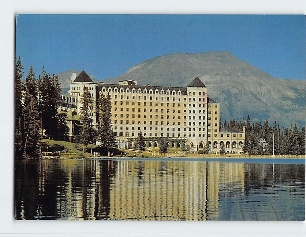 Postcard Chateau Lake Louise Banff National Park Alberta Canada