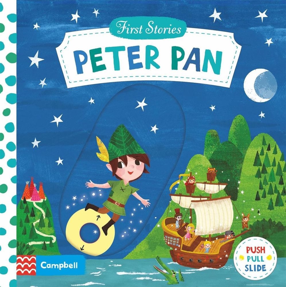 Peter Pan: A Push, Pull, Slide Book by Campbell Books Board Book Book