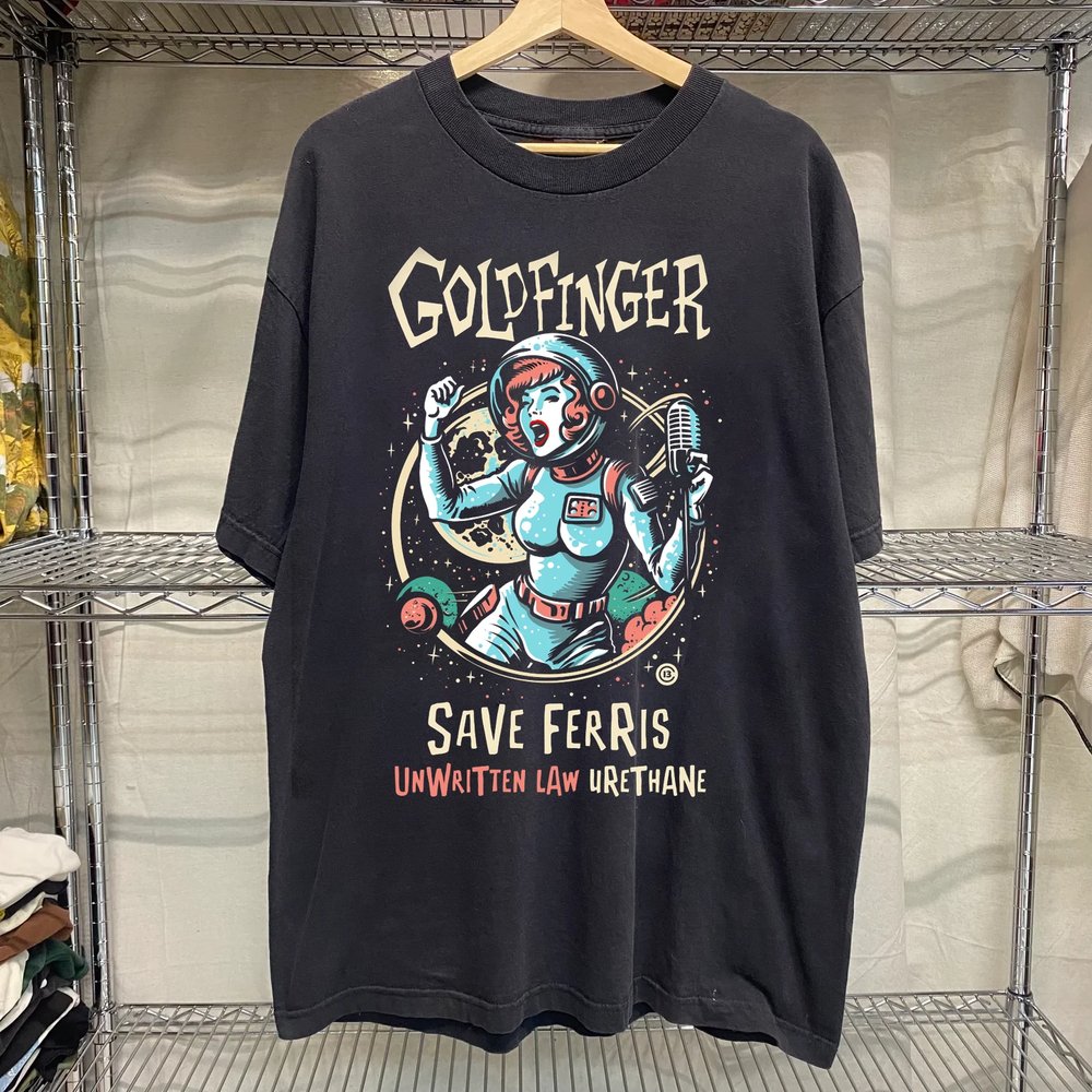 NEW GOLDFINGER Band Tour Concert Heavy Cotton Black All Size T Shirt SE978
