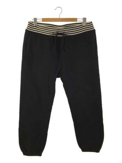 Supreme 14AW Classic Logo Striped Rib Sweatpant     L      BLK