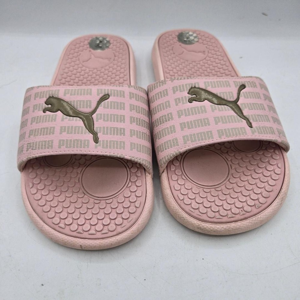 PUMA COOL CAT ECHO WOMENS LOTUS ROSE GOLD SLIP ON SLIDES SANDALS Size 7