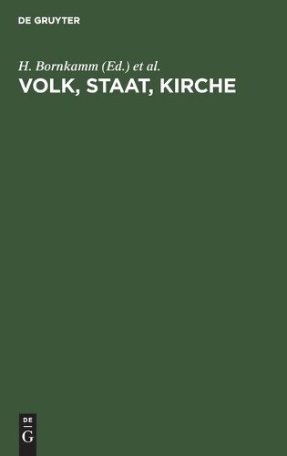 Volk, Staat, Kirche (Hardback)