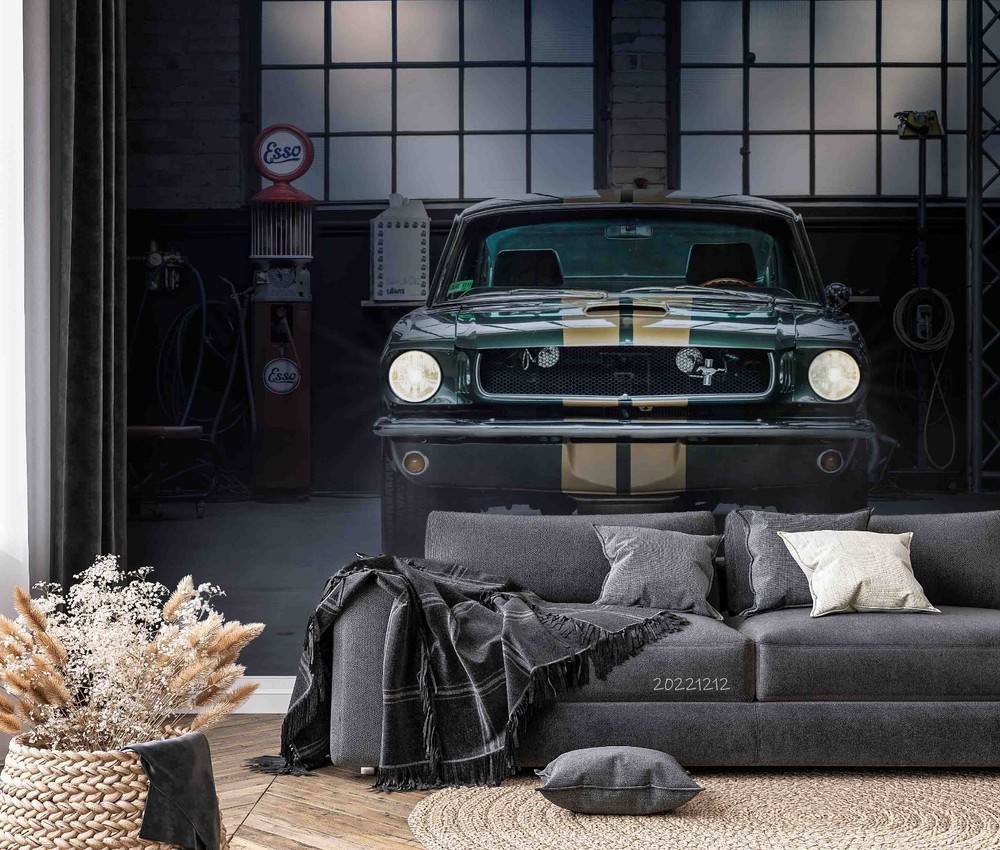 3D Car Close-up Wall Murals Wallpaper Murals Wall Sticker