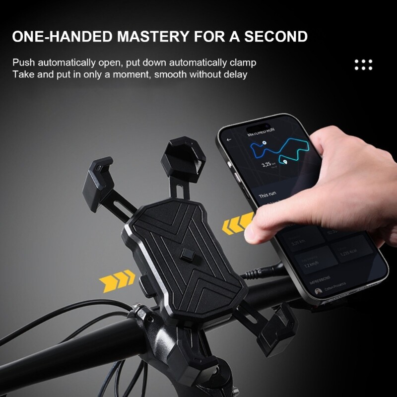 Motorcycle Phone Mount for Electric, Mountain Bikes, Scooter Bikes Phone Holder