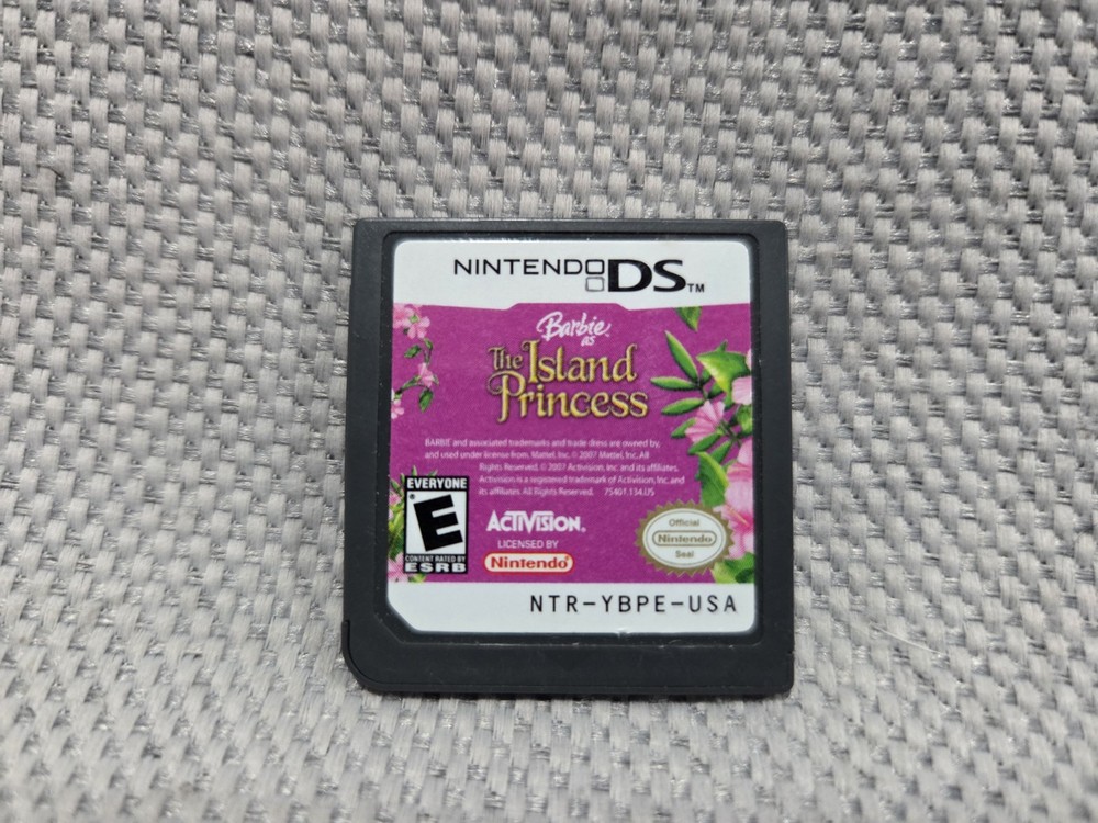 Barbie as The Island Princess (Nintendo DS, 2007) Cartridge Only Tested Working