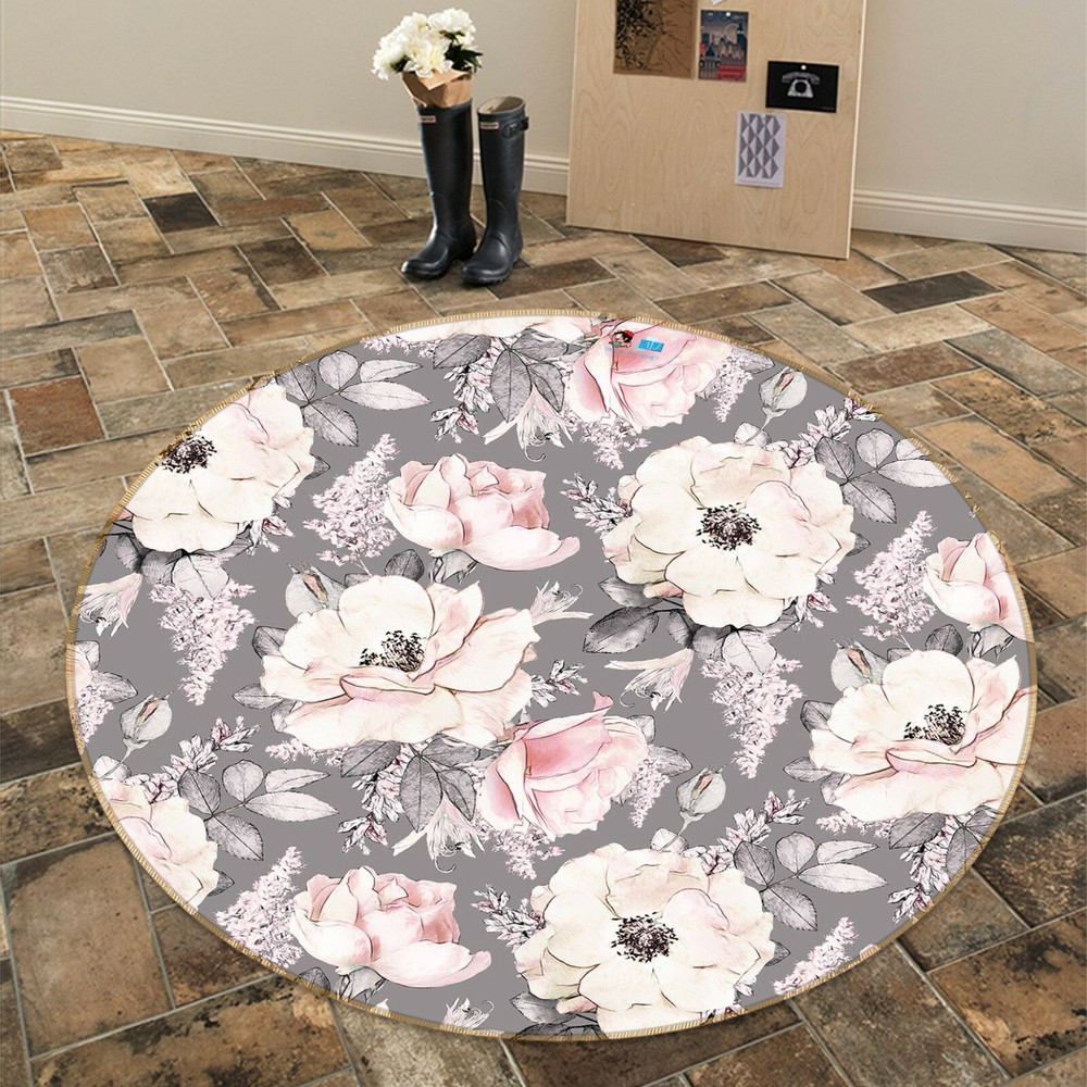 3D Hand Painted Flowers NAO3705 Game Rug Mat Elegant Photo Carpet Mat Fay