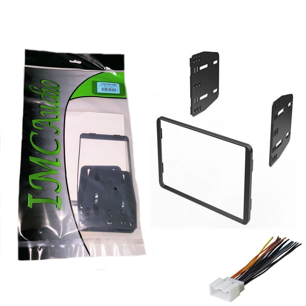 Double Din Dash Kit for Car Radio Stereo Install Installation with Harness Pkg