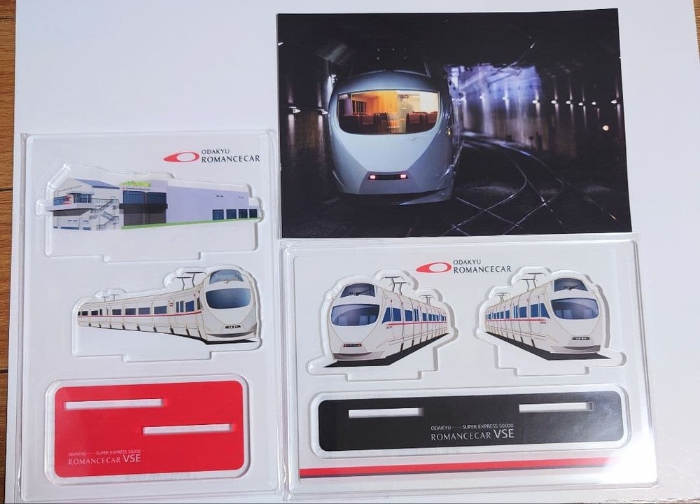 OdBKyu Romancecar Acrylic Postcards 2-Car Museum