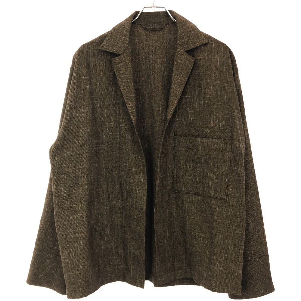 Ulterior Brushed Slab Tweed Over Shirt Jacket Ulsh09-20C37U Brown 4 It3K0Ixx93Oz