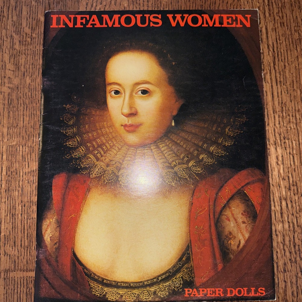 Infamous Women Paper Dolls - Vintage 1985 Art History Crafts Coloring Book