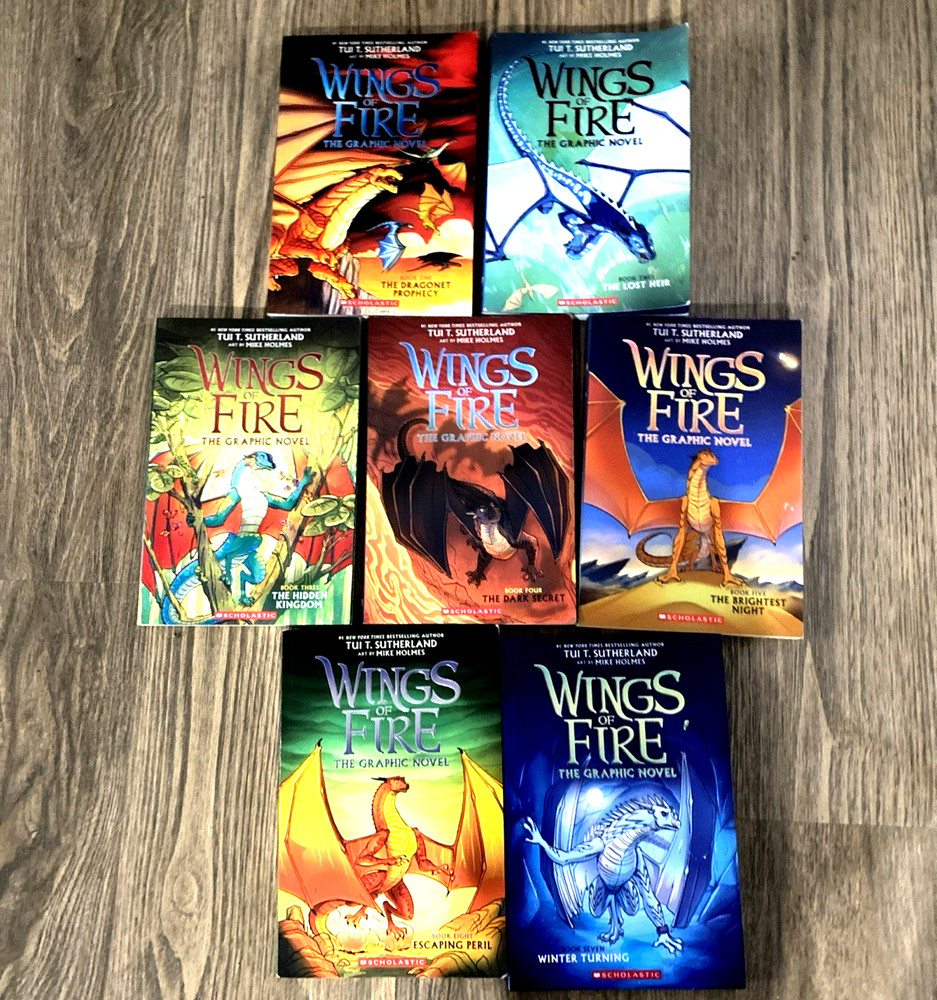 Wings of Fire Graphic Novels 7 Books Collection Lot Set (1 -5 & 7-8)