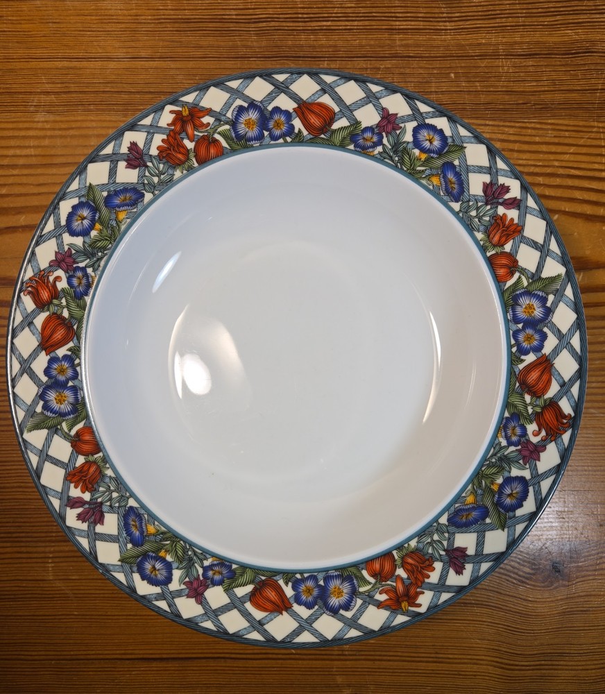 DANSK Nordic Garden Wide Rimmed Soup Bowls Porcelain