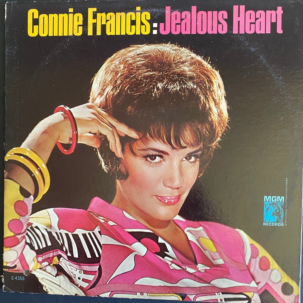 Connie Francis – Jealous Heart LP Record 1966 MGM Pop Vocal 33 RPM