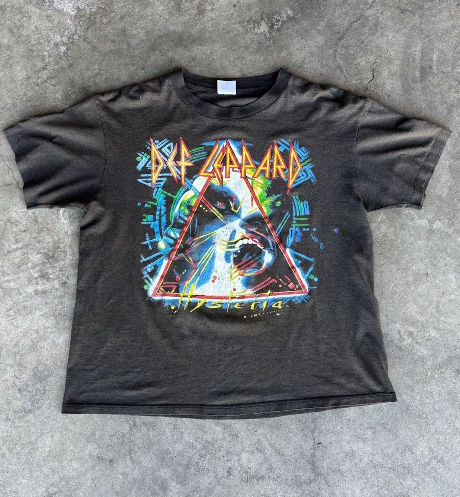 Def Leppard VTG 1987 Hysteria Concert Tour T-Shirt Single Stitch Original