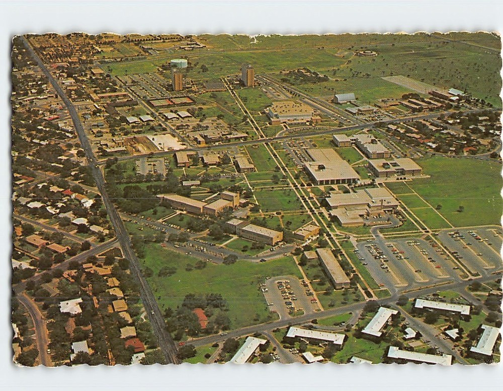 Postcard Angelo State University Campus Angelo State University Texas USA