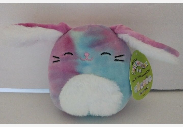Squishmallows Ryder Tie Dye Bunny Rabbit 5 Inch Plush with Furry Tummy NWT Easter 2021