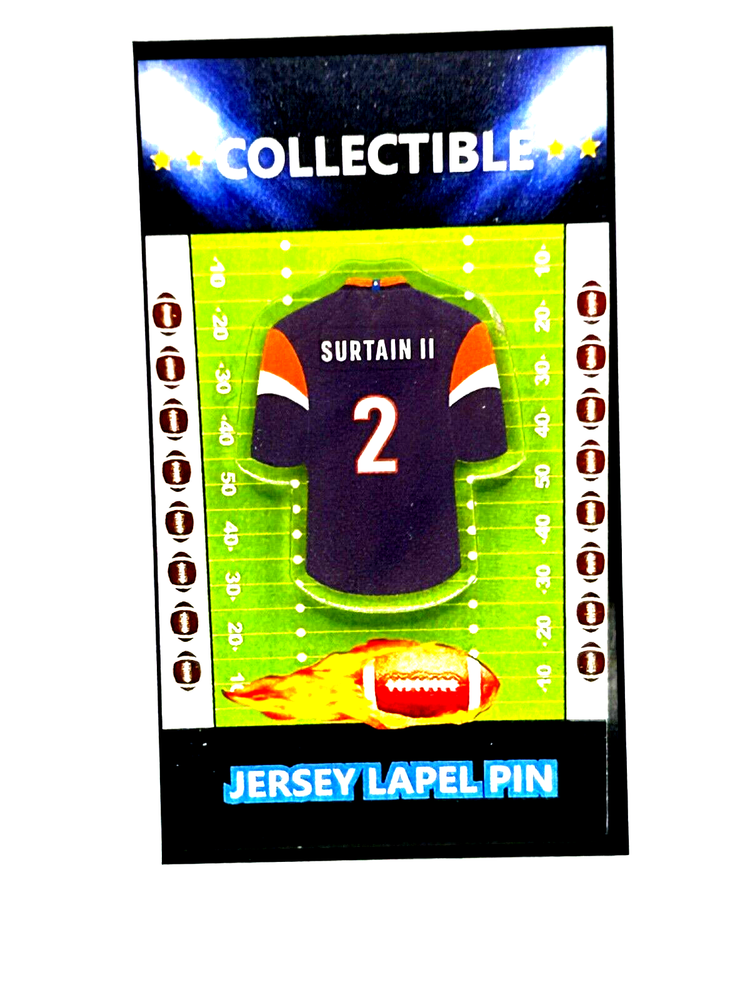 Denver Broncos Patrick Surtain II Jersey Lapel Pin - Classic Collectible