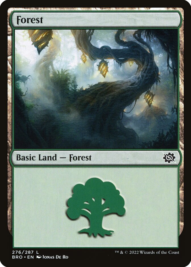 MTG Magic the Gathering Forest (276/416) The Brothers' War NM