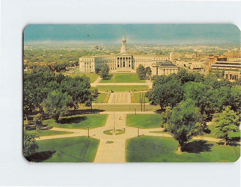Postcard Civic Center & City & County Building Denver Colorado