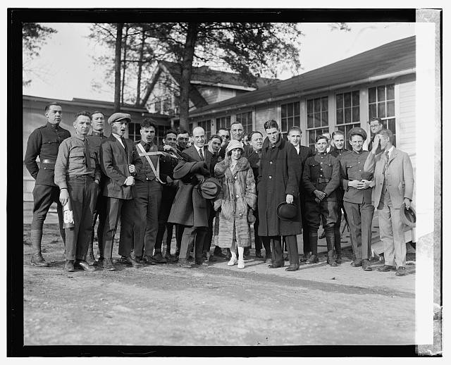 Photo:Wm P Cornery at Walter Reed Hospital Group Photo 1924