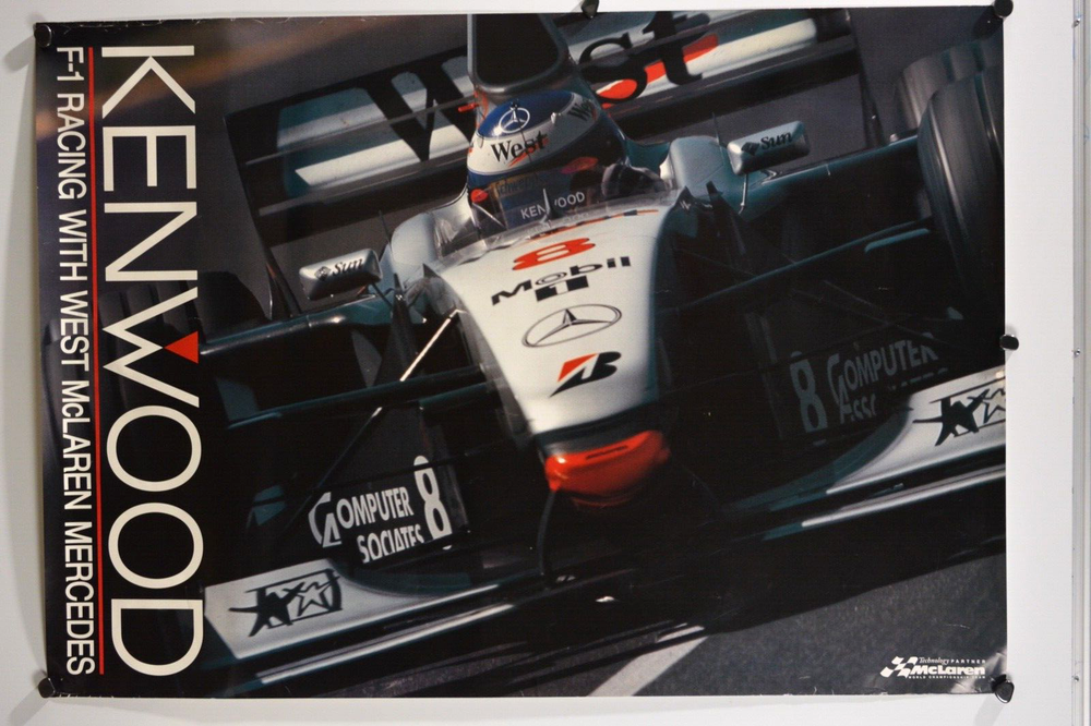 West McLaren Mercedes Kenwood F1 Racing Poster Formula 1 Size 103x73 CM
