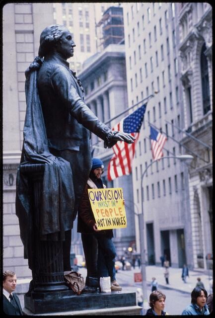 Photo:Anti-nuclear demonstration, Wall St., 1982, New York City 3