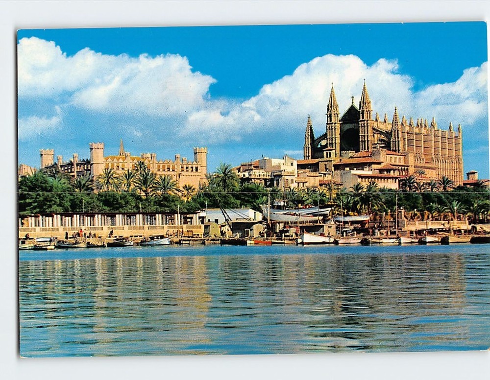 Postcard La Catedral y La Lonja Palma Spain