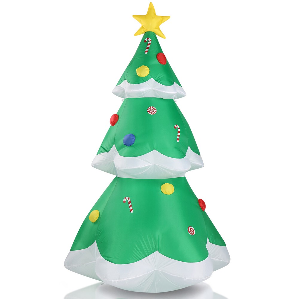6.9FT Lighted Inflatable Christmas Tree for Yard and Garden Holiday Decor