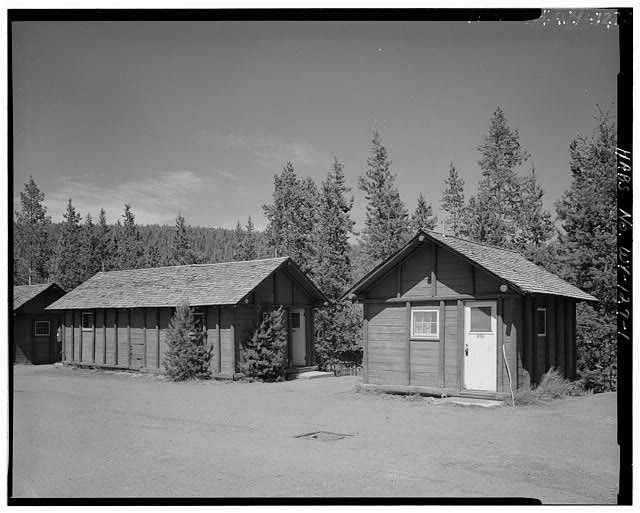 Photo:Yellowstone National Park WY Old Faithful Lodge 1930s Cabins Lodges