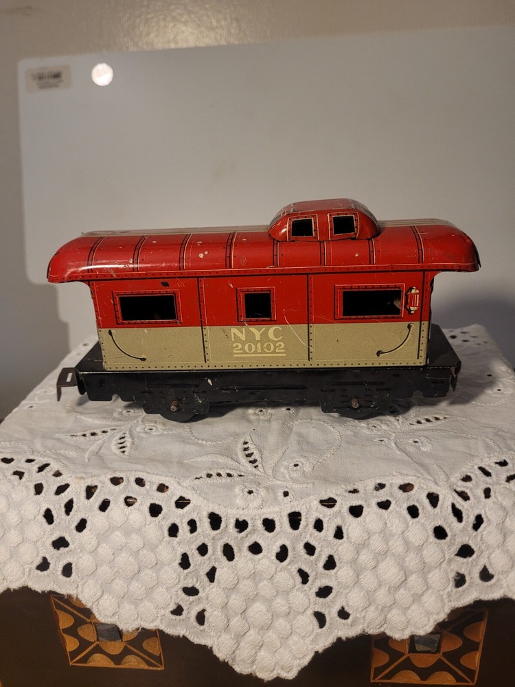 Vintage Marx  NYC 20102 Caboose Tin  Train Car O Scale