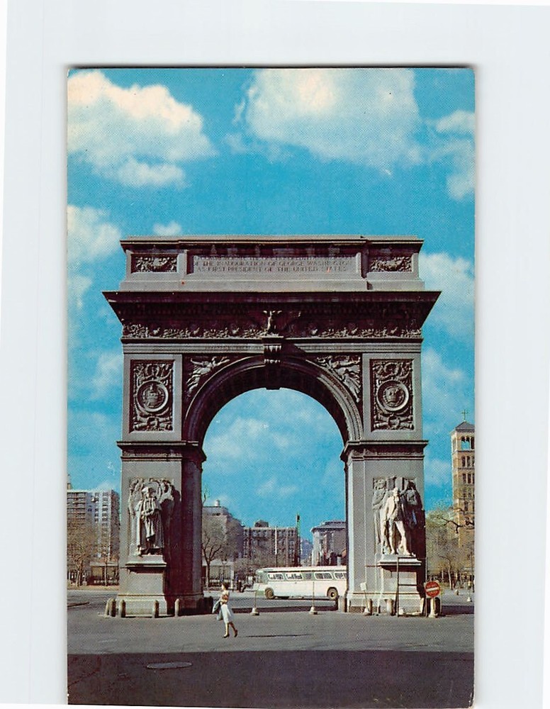 Postcard Washington Arch New York City New York USA
