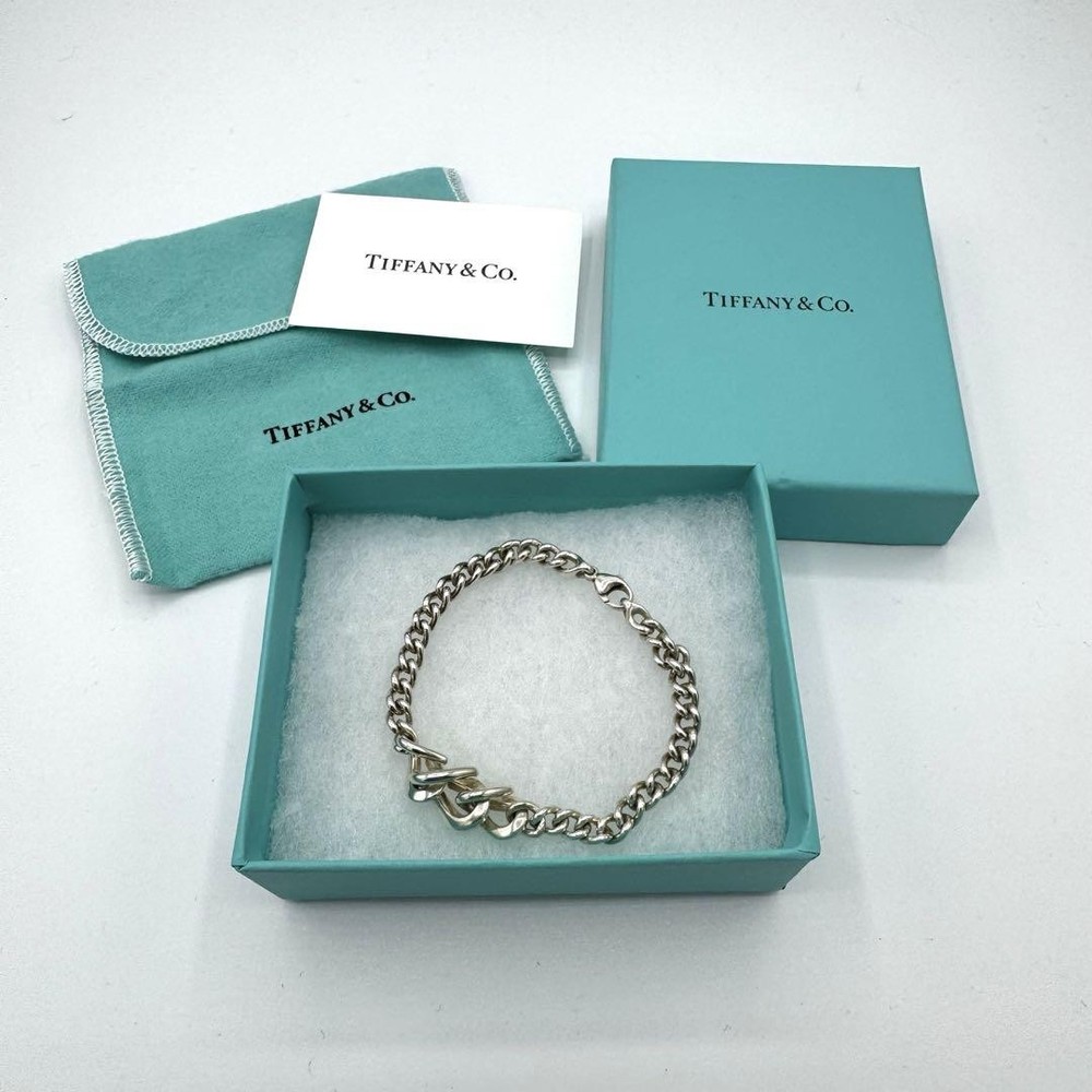 Tiffany & Co Forge Link Bracelet in 925 Sterling Silver Unisex Brand New