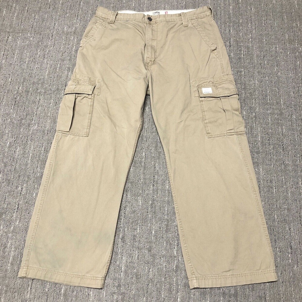 Vintage Y2K Levi’s Baggy Cargo Pants Men’s 38x30 Loose Straight Khaki Skater